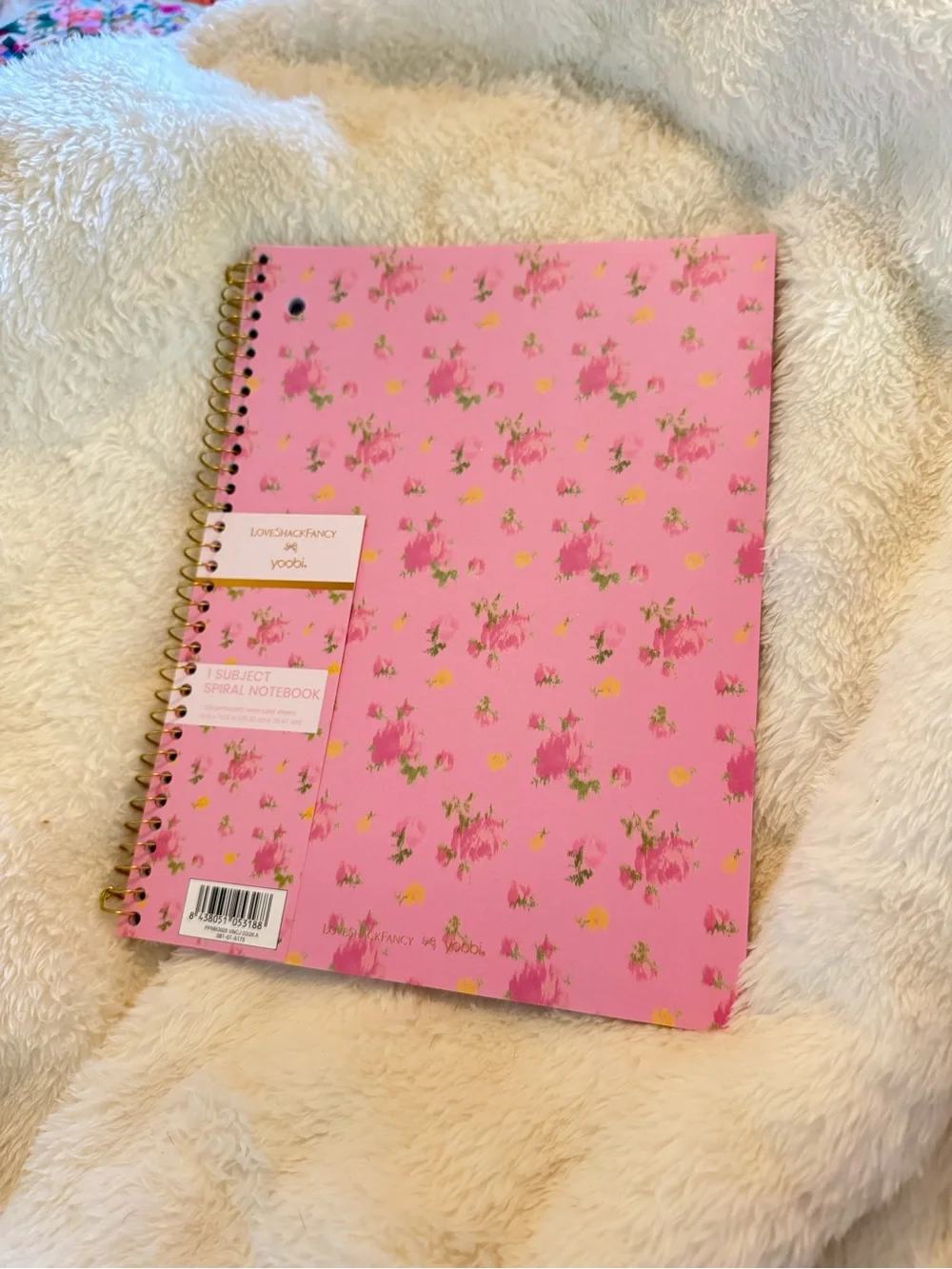 LoveShackFancy x Target One Subject Spiral Floral Notebook